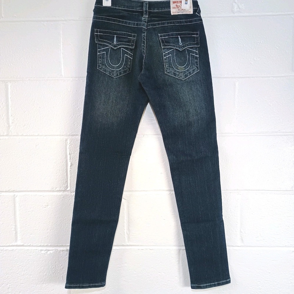 True Religion Womens Size 29 RARE Flap Pocket Johnny Super T Jeans Made In USA